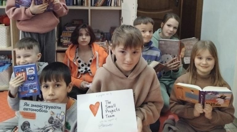 A library and games library for children at the House of Hope in Korotych