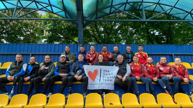 The Small Projects Team in Kyiv for the Amputee Football Spring Cup