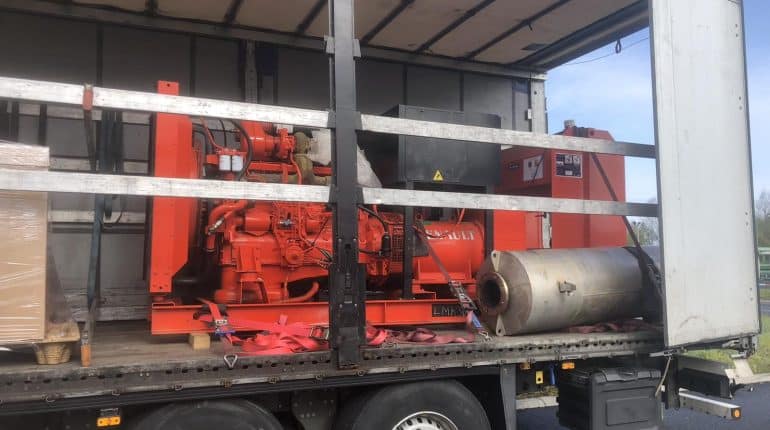 A 300 kVA generator to support vital infrastructure in Ukraine